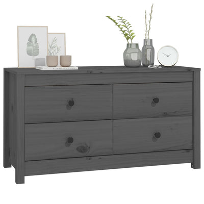 Senkki harmaa 100x40x54 cm täysi mänty