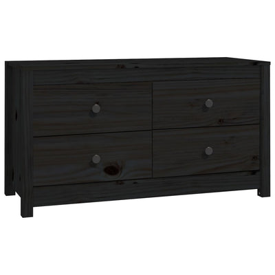 Senkki musta 100x40x54 cm täysi mänty