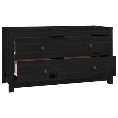 Senkki musta 100x40x54 cm täysi mänty