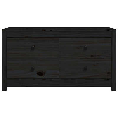 Senkki musta 100x40x54 cm täysi mänty