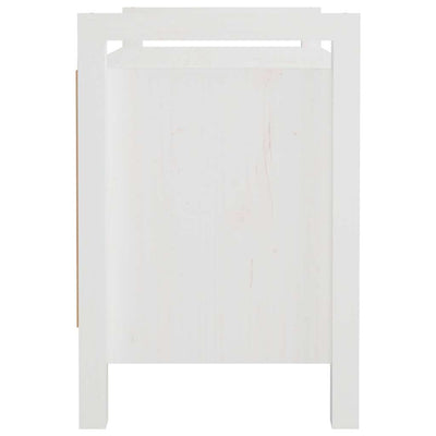 Valkoinen eteisen penkki Garofina 80x40x60cm (mänty)