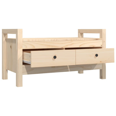 Eteisen penkki 80x40x43 cm täysi mänty