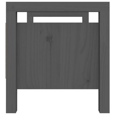 Eteisen penkki harmaa 80x40x43 cm täysi mänty