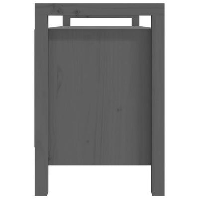 Eteisen penkki harmaa 110x40x60 cm täysi mänty