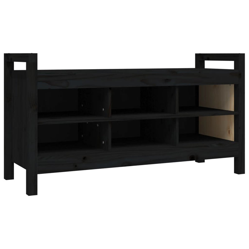 Musta eteisen penkki Garofina 110x40x60cm (mänty)
