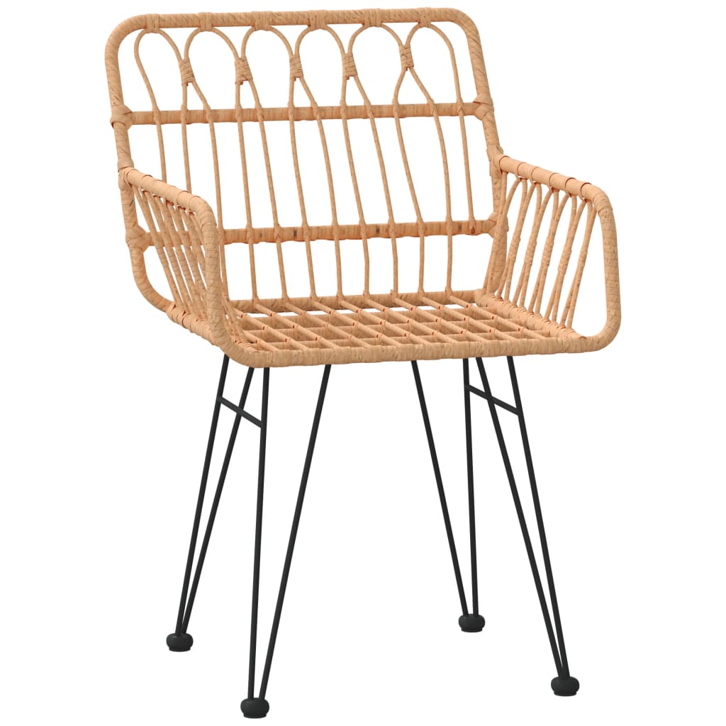 Pe rottinki puutarhatuolit käsinojilla Serafet 56x64x80cm (2 kpl)