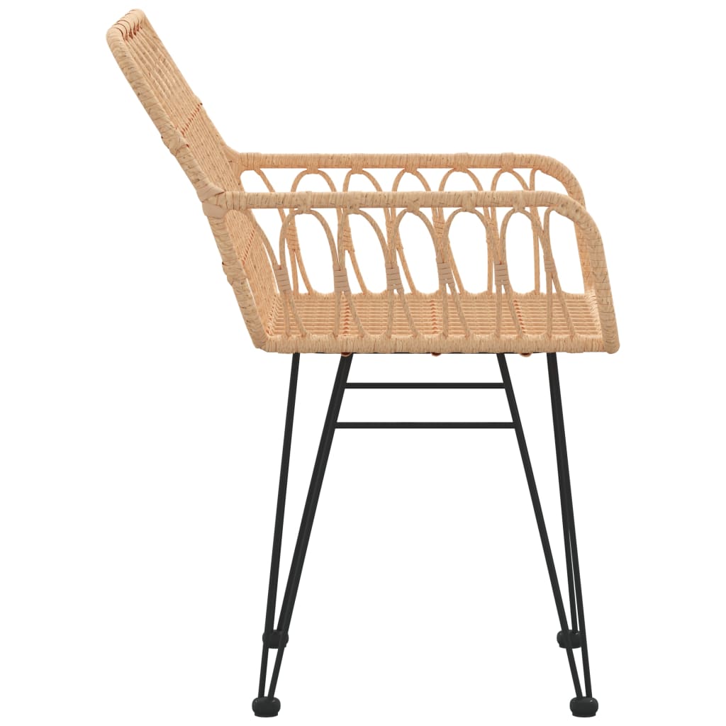 Pe rottinki puutarhatuolit käsinojilla Serafet 56x64x80cm (2 kpl)