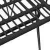 Puutarhatuolit käsinojilla 2 kpl musta 56x64x80 cm PE rottinki