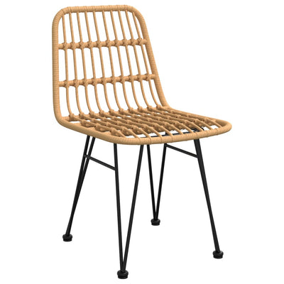 Puutarhatuolit 2 kpl 48x62x84 cm PE rottinki
