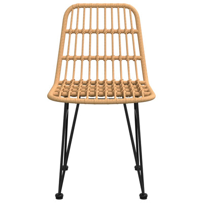 Puutarhatuolit 2 kpl 48x62x84 cm PE rottinki