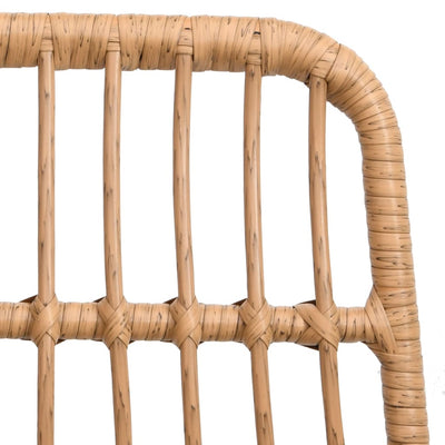 Puutarhatuolit 2 kpl 48x62x84 cm PE rottinki