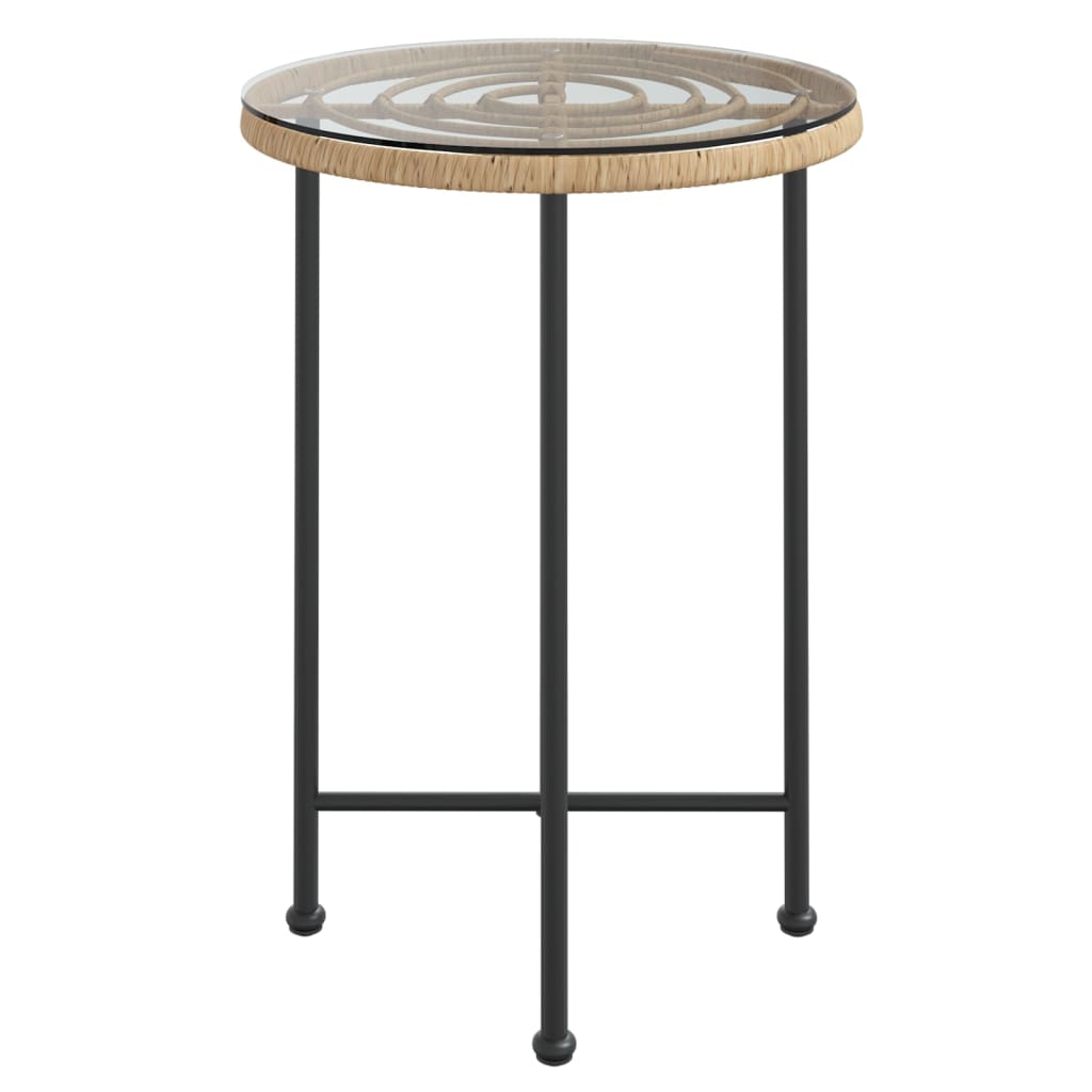 Ruokapöytä Odisea Ø55cm (karkaistu lasi ja teräs)