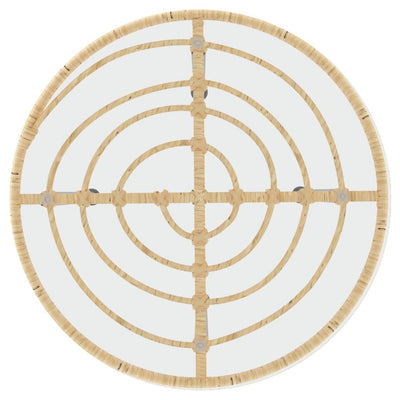 Ruokapöytä Odisea Ø55cm (karkaistu lasi ja teräs)