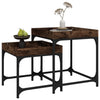 Sivupöydät Literar (2 kpl savutammi puinen)