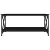 Musta sohvapöytä Deon 100x50x45cm (puinen ja rauta)