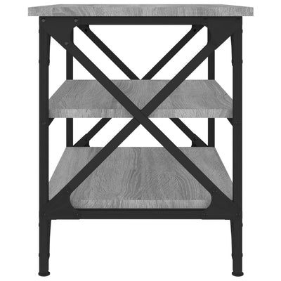 Harmaa sivupöytä Zhu 55x38x45cm (puinen)