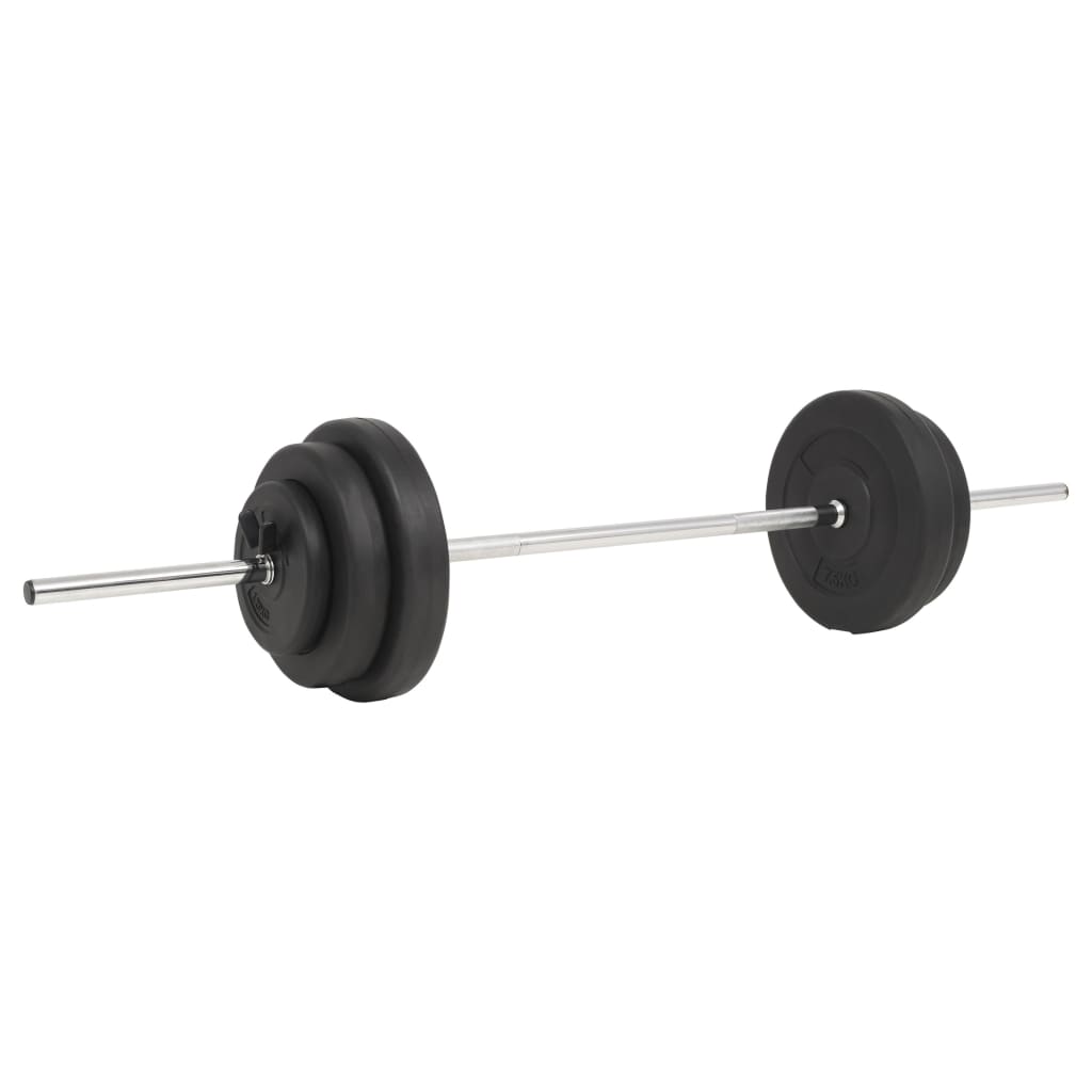 Painonnostotanko levypainoilla 60 kg