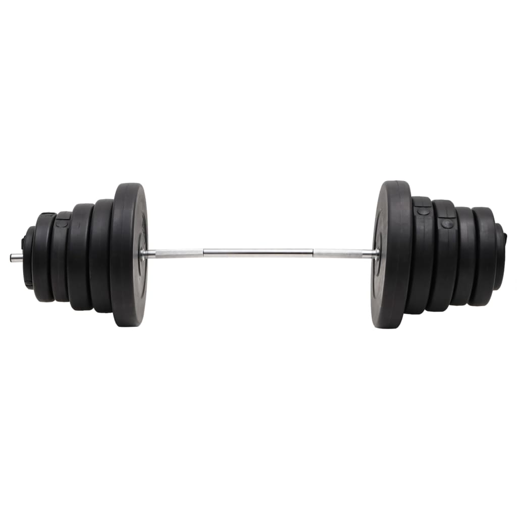 Painonnostotanko levypainosarjalla 90 kg
