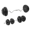 Hauistanko ja käsipainosarja levyillä 60 kg
