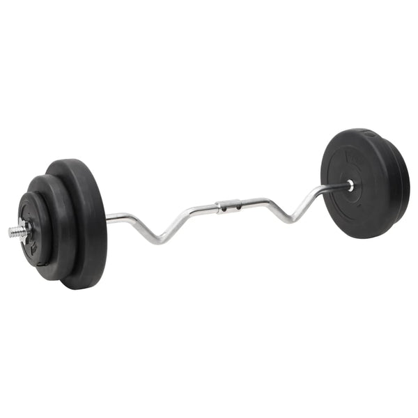 Hauistanko ja käsipainosarja levyillä 60 kg