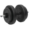 Hauistanko ja käsipainosarja levyillä 60 kg