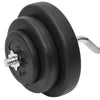 Hauistanko ja käsipainosarja levyillä 60 kg