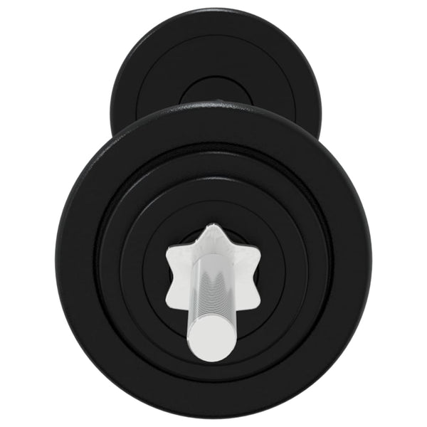 Painonnostotanko ja käsipainosarja levyillä 90 kg valurauta