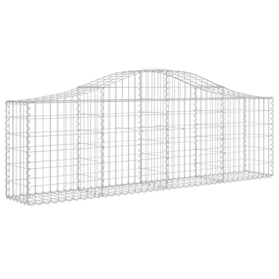 Kaarevat kivikorit 2 kpl 200x30x60/80 cm galvanoitu rauta
