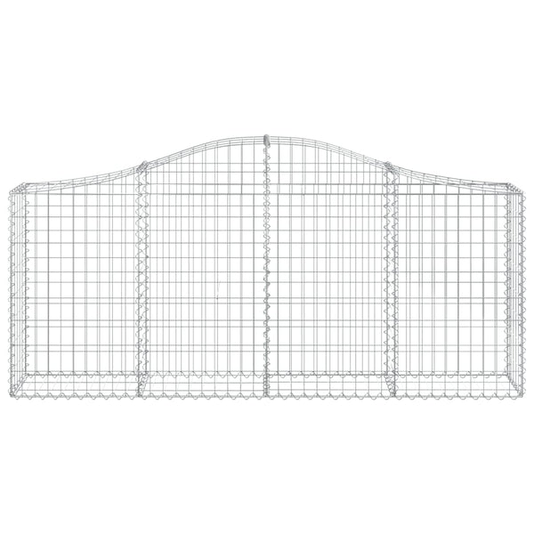 Kaarevat kivikorit 50 kpl 200x30x80/100 cm galvanoitu rauta