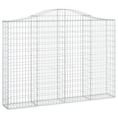 Kaarevat kivikorit 2 kpl 200x30x140/160 cm galvanoitu rauta