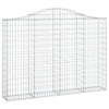 Kaarevat kivikorit 15 kpl 200x30x140/160 cm galvanoitu rauta
