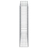 Kaarevat kivikorit 15 kpl 200x30x140/160 cm galvanoitu rauta