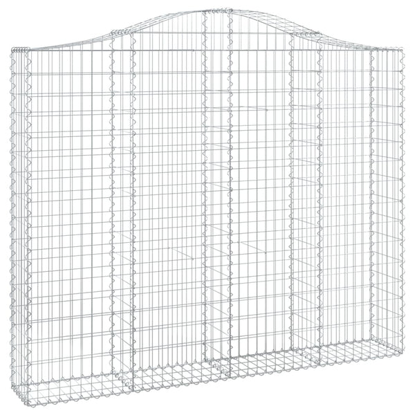 Kaarevat kivikorit 3 kpl 200x30x160/180 cm galvanoitu rauta