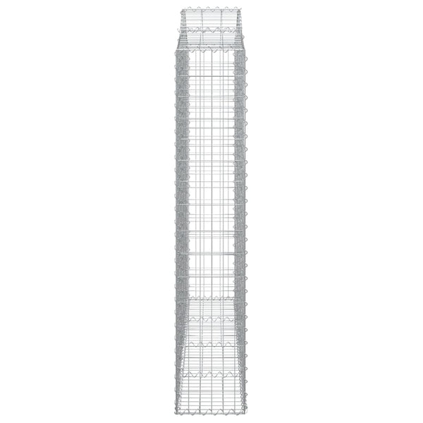 Kaarevat kivikorit 3 kpl 200x30x160/180 cm galvanoitu rauta