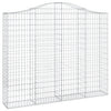 Kaarevat kivikorit 12 kpl 200x30x160/180 cm galvanoitu rauta