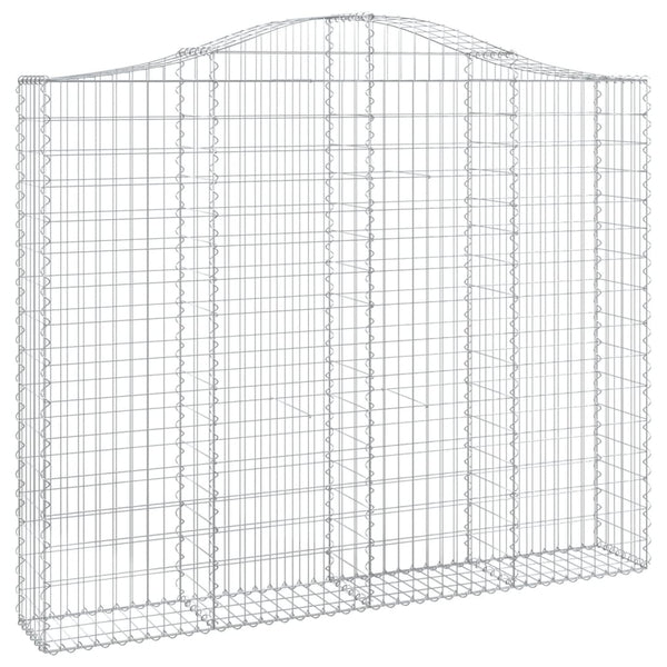 Kaarevat kivikorit 12 kpl 200x30x160/180 cm galvanoitu rauta