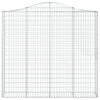 Kaarevat kivikorit 12 kpl 200x30x180/200 cm galvanoitu rauta
