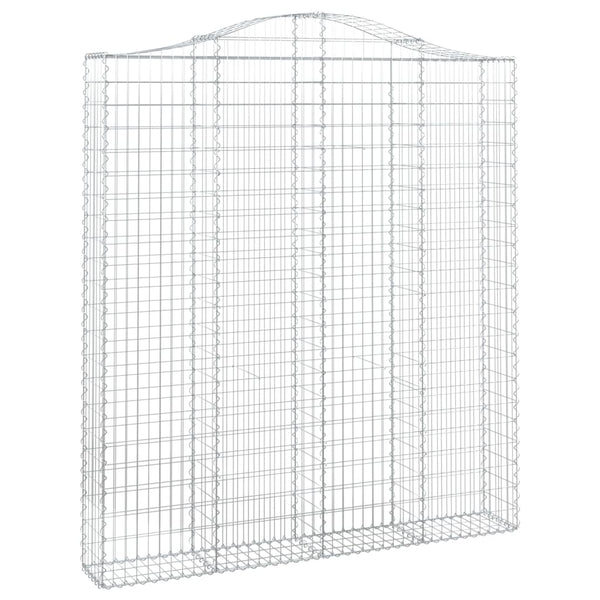 Kaarevat kivikorit 18 kpl 200x30x220/240 cm galvanoitu rauta