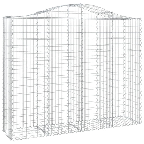 Kaarevat kivikorit 20 kpl 200x50x160/180 cm galvanoitu rauta