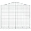 Kaarevat kivikorit 20 kpl 200x50x160/180 cm galvanoitu rauta