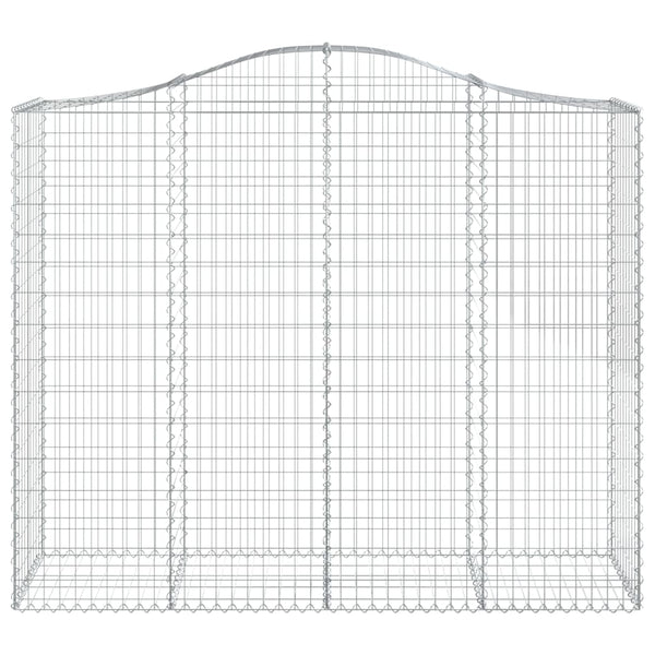 Kaarevat kivikorit 20 kpl 200x50x160/180 cm galvanoitu rauta