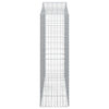 Kaarevat kivikorit 20 kpl 200x50x160/180 cm galvanoitu rauta