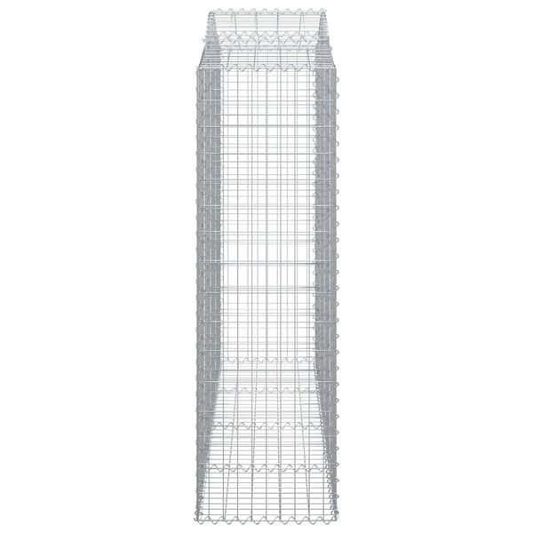 Kaarevat kivikorit 20 kpl 200x50x160/180 cm galvanoitu rauta