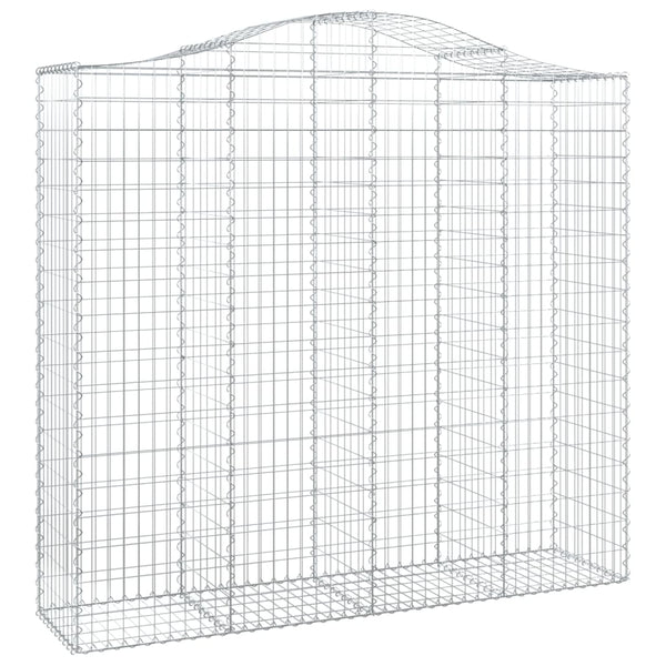 Kaarevat kivikorit 30 kpl 200x50x180/200 cm galvanoitu rauta