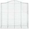 Kaarevat kivikorit 30 kpl 200x50x180/200 cm galvanoitu rauta