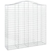 Kaarevat kivikorit 12 kpl 200x50x200/220 cm galvanoitu rauta