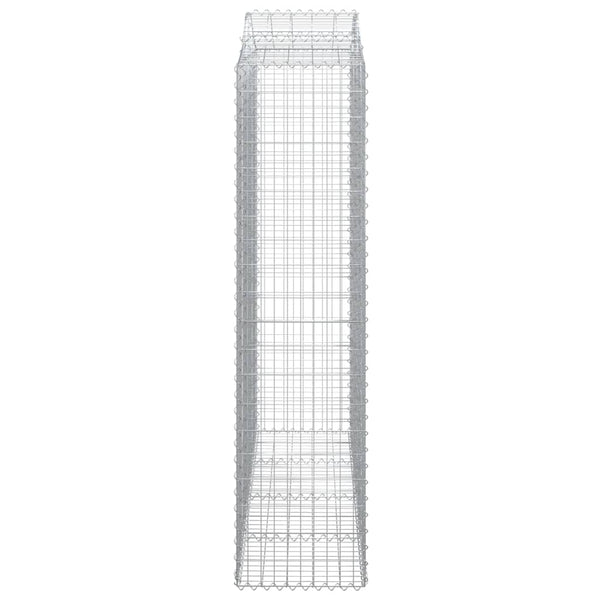 Kaarevat kivikorit 12 kpl 200x50x200/220 cm galvanoitu rauta