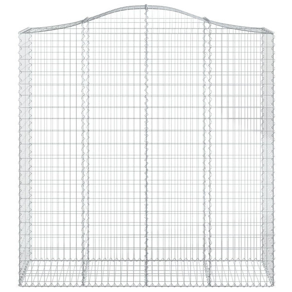 Kaarevat kivikorit 14 kpl 200x50x200/220 cm galvanoitu rauta