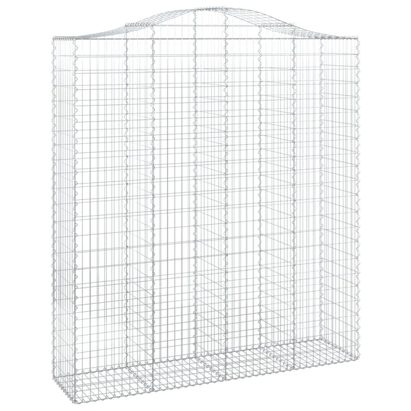 Kaarevat kivikorit 13 kpl 200x50x220/240 cm galvanoitu rauta