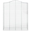 Kaarevat kivikorit 13 kpl 200x50x220/240 cm galvanoitu rauta